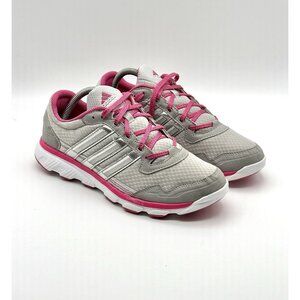 Adidas Women's Size 9.5 training/Running Sneakers Light Gray/Pink - Pre Owned
